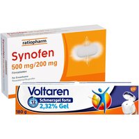 Synofen 500 mg/200 mg + Voltaren Schmerzgel forte 2,32 % Gel mit Diclofenac