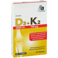 Vitamin D3+K2 2000 internationale Einheiten