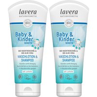 lavera Baby & Kinder Sensitiv Waschlotion + Shampoo von lavera
