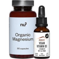 nu3 Bio Magnesium + Vegan Vitamin D3 + K2 von nu3