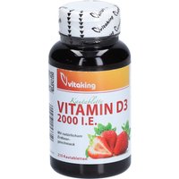 vitaking® Vitamin-D3 mit Erdbeergeschmack 2000 I.e.