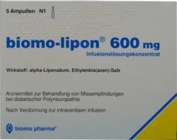 BIOMO-lipon 600 mg Infusionsset Ampullen 5 St von biomo pharma GmbH