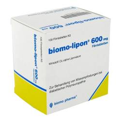 "Biomo-lipon 600mg Filmtabletten 100 Stück" von "biomo pharma GmbH"