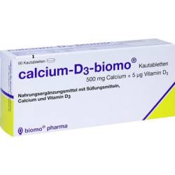 CALCIUM-D3-biomo Kautabletten 500+D 120 g von biomo pharma GmbH