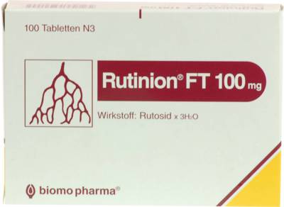RUTINION FT 100 mg Tabletten 100 St von biomo pharma GmbH
