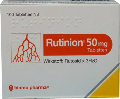 RUTINION Tabletten 100 St von biomo pharma GmbH