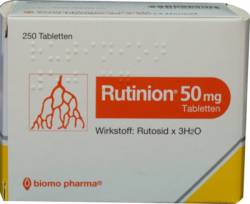RUTINION Tabletten 250 St von biomo pharma GmbH