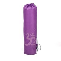 Easy Bag Yogamattentasche aus Polyester mit OM Print Aubergine von bodhi