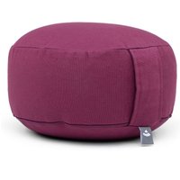 Meditationskissen Rondo Basic aubergine, mit abnehmbarem Bezug 128-A Kapok von bodhi