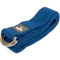 Yamala Belt Yogagurt 2 in 1, Baumwolle blau, Metallringe an beiden Enden von bodhi