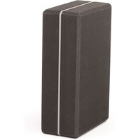 Yoga Asana Brick Large, schwarz m. grauem Streifen EVA Schaum 934-S von bodhi