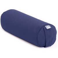 Yoga Mini-Bolster (rund), Nackenrolle, Eco, Buchweizenschalen Dunkelblau von bodhi