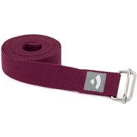 Yogagurt Asana Belt, Schiebeschnalle Baumwolle aubergine 910-Au von bodhi