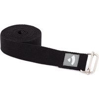 Yogagurt Asana Belt, Schiebeschnalle Baumwolle schwarz 910-Ss von bodhi