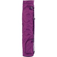 Yogamatten Tasche Asana Bag XL 70 aubergine, Polyester/Polyamide bestickt mit OM von bodhi