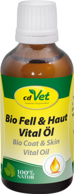 BIO FELL & Haut Vital �l vet. 50 ml von cdVet Naturprodukte GmbH