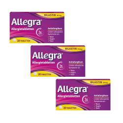 Allegra Allergietabletten 3er Set von diverse Firmen