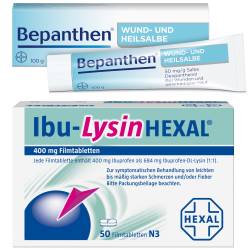 Bepanthen Wund und Heilsalbe & Ibu-Lysin Hexal 400 mg Set von diverse Firmen