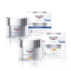 Eucerin Anti-Age HYALURON-FILLER LSF30 Tagespflege und Nachtpflege Routine Set von diverse Firmen