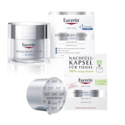 Eucerin Anti-Age Hyaluron-Filler + 3x EFFECT Tag LSF 15 Nachhaltigkeit Refill Bundle von diverse Firmen