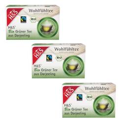 H&S Wohlfühltee Bio Grüner Tee aus Darjeeling 3er Set von diverse Firmen