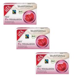 H&S Wohlfühltee Bio Hibiskusblüte 3er Set von diverse Firmen