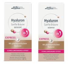 Hyaluron Sanfte Bräune EXPRESS Gesicht & Körper Set von diverse Firmen