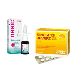 Sinusitis Hevert + nasic Nasenspray Set von diverse Firmen