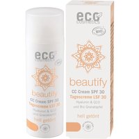 Eco Cosmetics CC Cream, Tagescreme getönt hell mit Opc, Q10 und Hyaluronsäure, LSF 30 von eco cosmetics