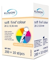 KLINION Soft fine colour Lanzetten 28 G 210 St von eu-medical GmbH