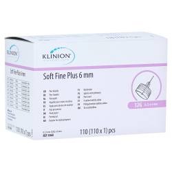 "KLINION Soft fine plus Pen-Nadeln 6mm 32 G +Kanülen-Box 110 Stück" von "eu-medical GmbH"