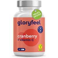 gloryfeel® Cranberry Extrakt + Vitamin C Kapseln von gloryfeel