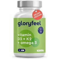 gloryfeel® Vitamin D3 5.000 I.e. K2 & Omega 3 Kapseln von gloryfeel