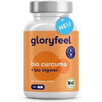 gloryfeel ® Bio Curcuma + Bio Ingwer Kapseln von gloryfeel