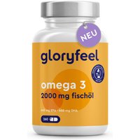 gloryfeel ® Omega 3 Fischöl 660mg EPA und 440mg DHA Kapseln von gloryfeel