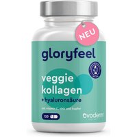 gloryfeel ® Veggie Kollagen + Hyaluronsäure - Mit Vitamin C, Zink & Kupfer von gloryfeel