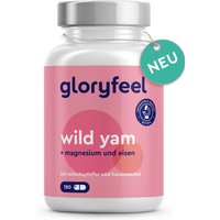gloryfeel ® Wild Yam + Mönchspfeffer & Frauenmantel mit Magnesium & Eisen Kapseln von gloryfeel