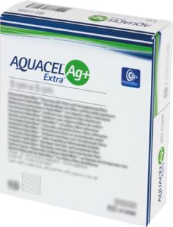 AQUACEL Ag+ Extra 5x5 cm Kompressen 10 St von kohlpharma GmbH