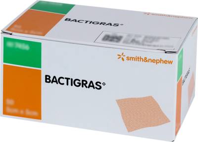 BACTIGRAS antiseptische Paraffingaze 5x5 cm 50 St von kohlpharma GmbH