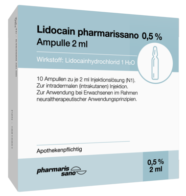 LIDOCAIN pharmarissano 0,5% Inj.-Lsg.Ampullen 2 ml 10X2 ml von medphano Arzneimittel GmbH