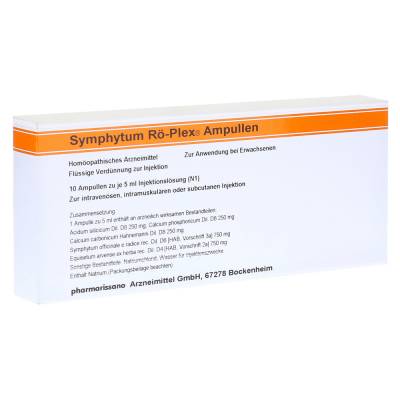 "SYMPHYTUM RÖ Plex Ampullen 10x5 Milliliter" von "medphano Arzneimittel GmbH"