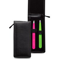 nippes Solingen Reißverschluß-Etui Pinzetten Duo, Edelstahl von nippes Solingen