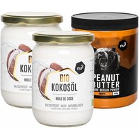 2 x nu3 Bio Kokosöl + nu3 Erdnussbutter von nu3