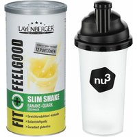 Layenberger® Slim Shake Banane-Quark + nu3 Shaker von nu3