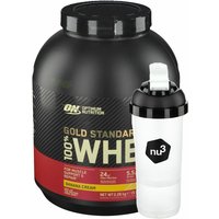 Optimum Nutrition 100 % Whey Gold Standard Banane + nu3 SmartShaker von nu3