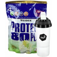 Weider Protein 80 Plus Citrus-Quark + nu3 SmartShaker von nu3