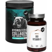 nu3 Bio Kollagenhydrolysat + nu3 Premium Bio Vitamin C von nu3