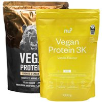 nu3 Vegan Protein 3K Probierpaket, Cookies-Cream & Vanille von nu3