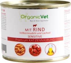 DOSENNAHRUNG Sensitive Rind f.Katzen 200 g von organicVet GmbH
