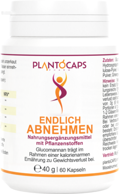 PLANTOCAPS Endlich Abnehmen Kapseln 40 g von plantoCAPS pharm GmbH